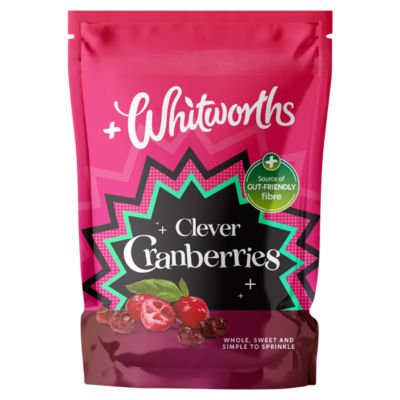 Whitworths Clever Cranberries 130g - UK Food & Drink - 5000234054485