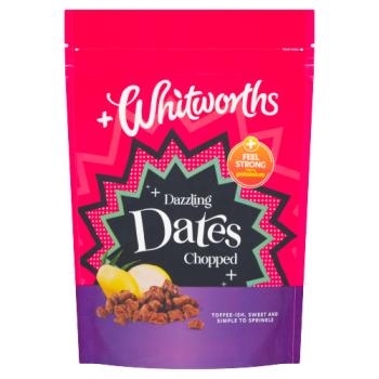 Whitworths Dazzling Chopped Dates 250g - UK Food & Drink - 5000234048248