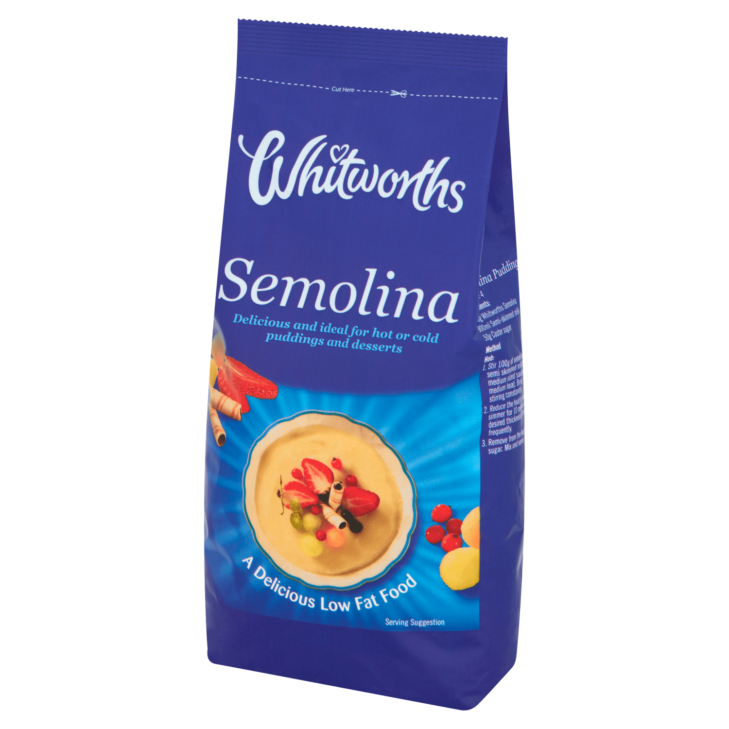 Whitworths Semolina 500g - UK Food & Drink - 5000234036054