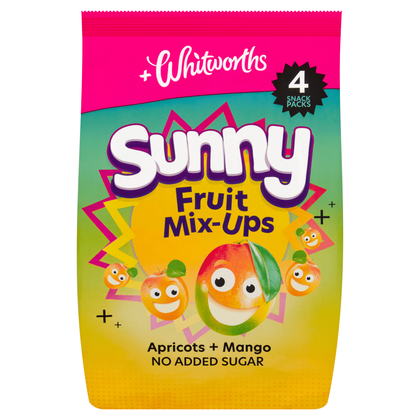 Whitworths Sunny Fruit Mix - Ups Apricots & Mango 4 x 18g - UK Food & Drink - 5000234052306