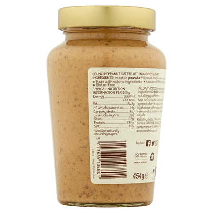 Whole Earth Crunchy Peanut Butter 454g - UK Food & Drink - 5013665108801