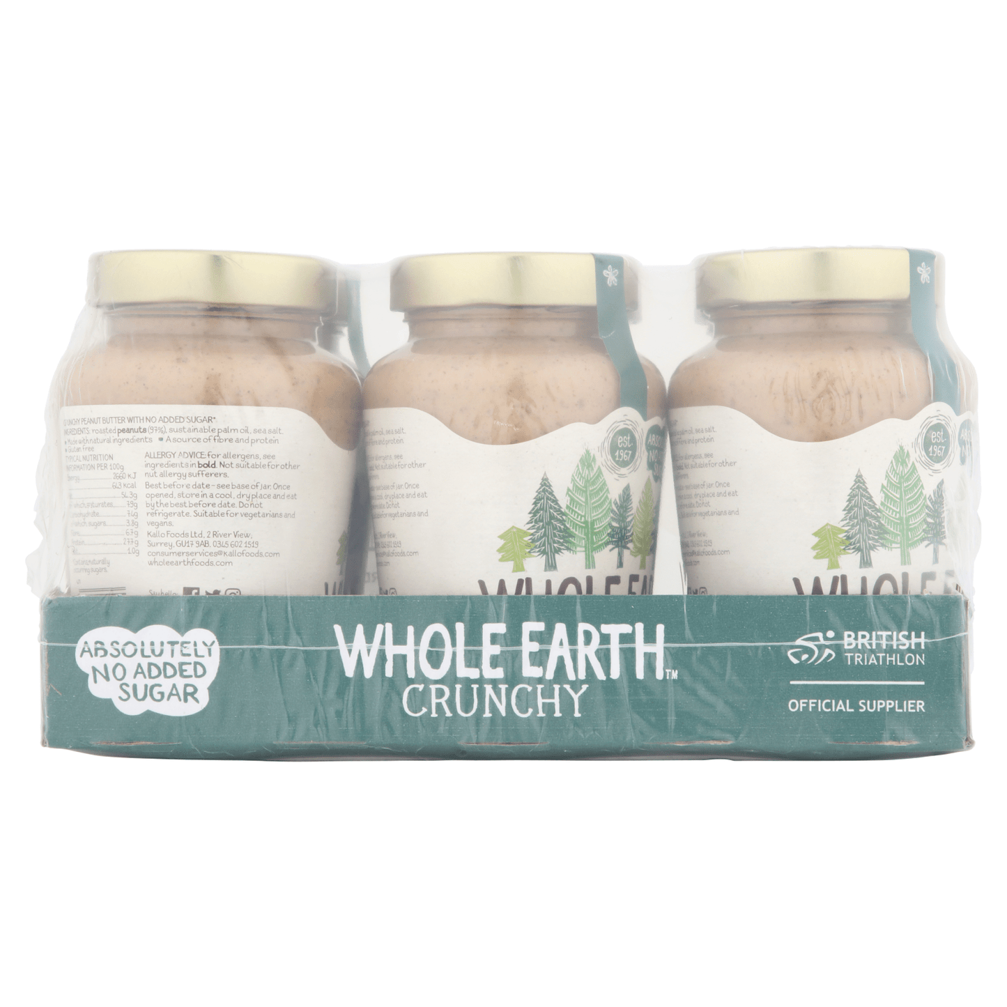 Whole Earth Crunchy Peanut Butter 454g - UK Food & Drink - 5013665108801