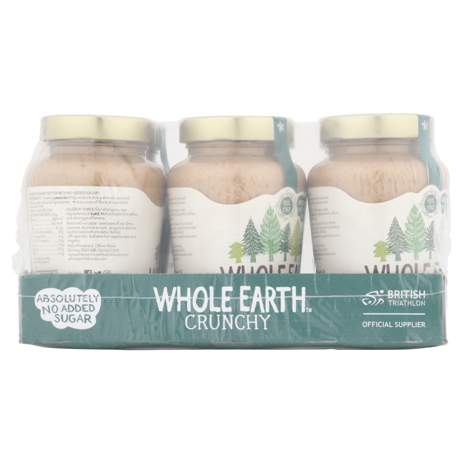 Whole Earth Crunchy Peanut Butter 454g - UK Food & Drink - 5013665108801