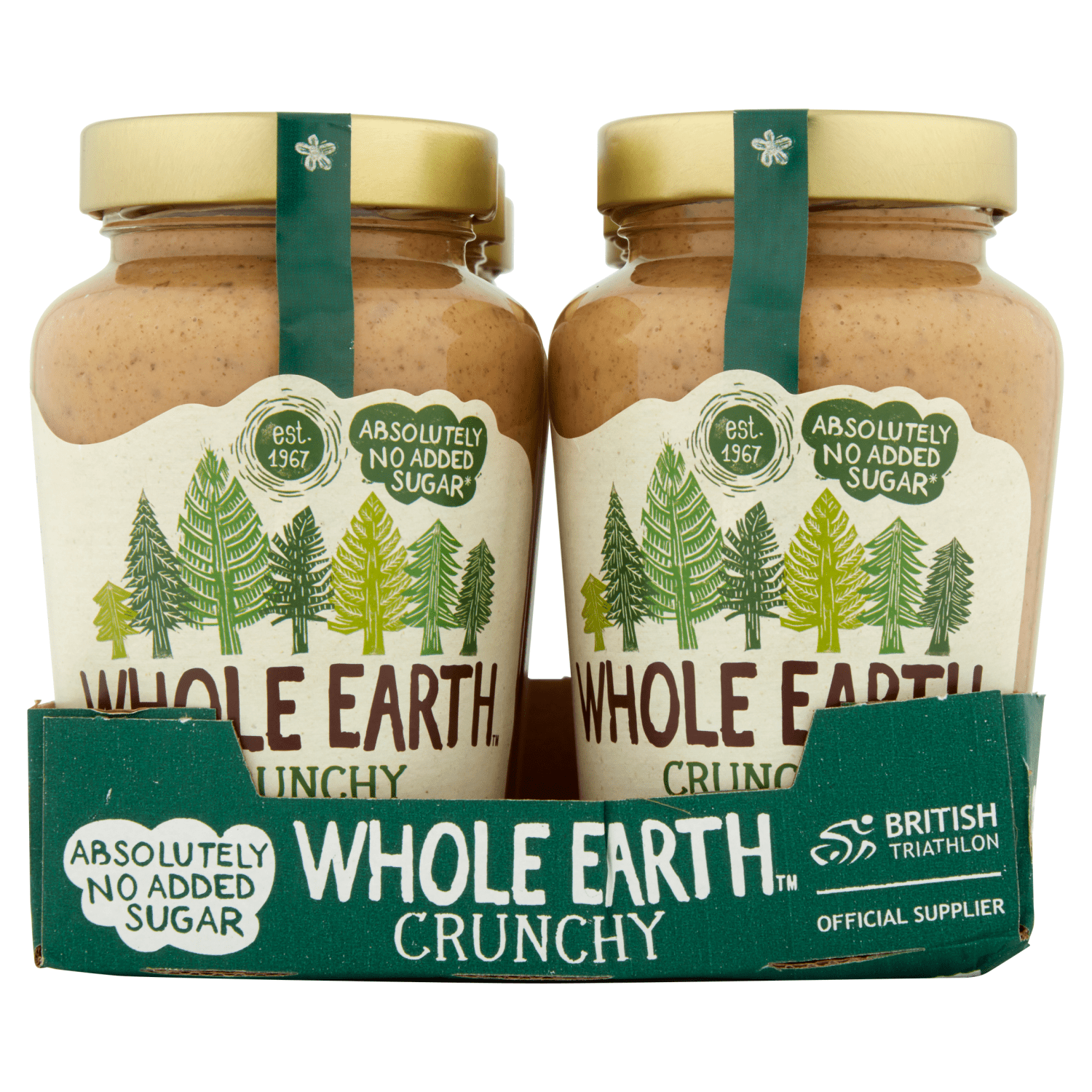 Whole Earth Crunchy Peanut Butter 454g - UK Food & Drink - 5013665108801