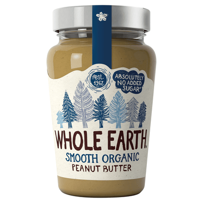 Whole Earth Smooth Organic Peanut Butter 340g - UK Food & Drink - 5013665108344