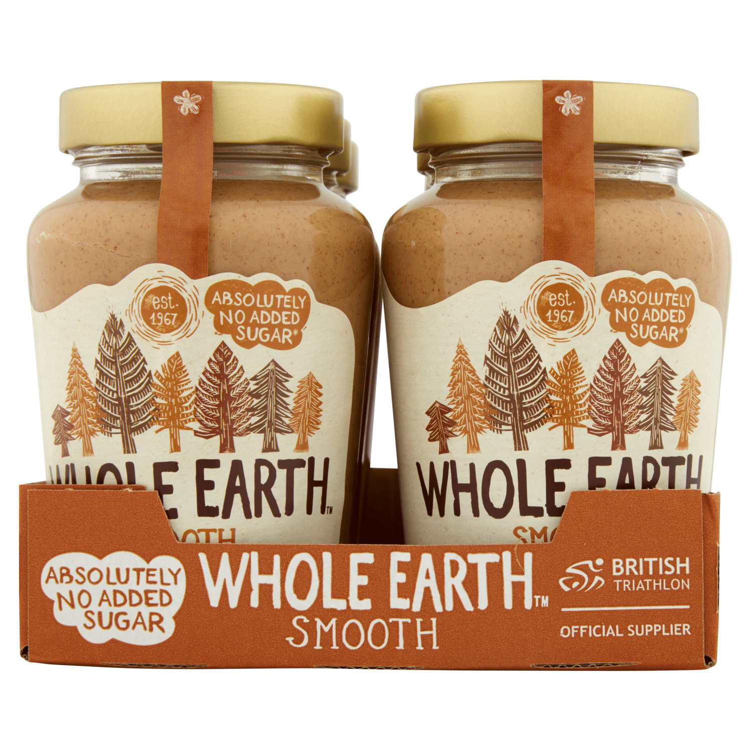 Whole Earth Smooth Peanut Butter 454g - UK Food & Drink - 5013665109389