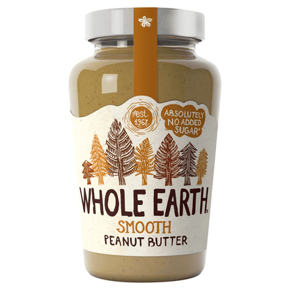 Whole Earth Smooth Peanut Butter 454g - UK Food & Drink - 5013665109389