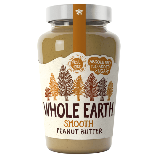 Whole Earth Smooth Peanut Butter 454g - UK Food & Drink - 5013665109389