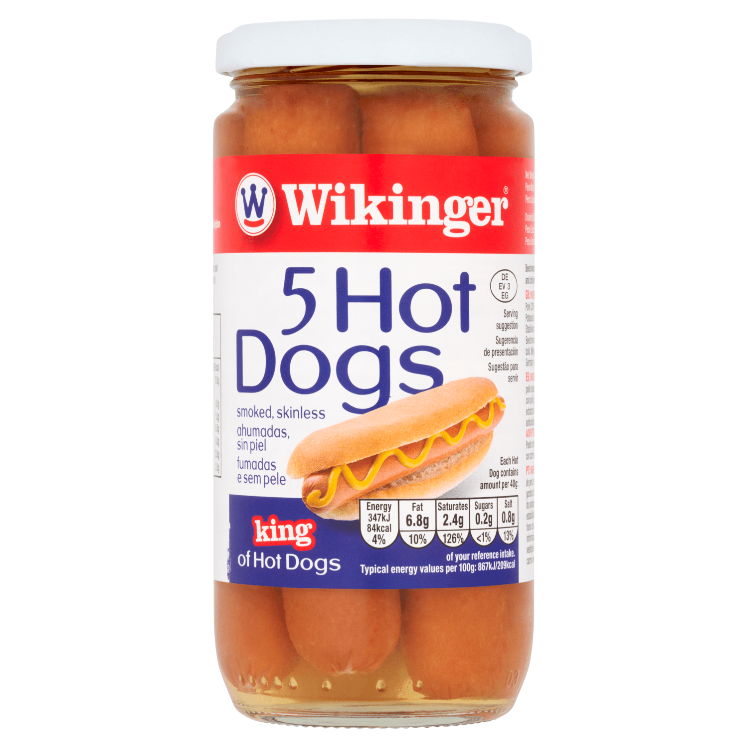 Wikinger 5 Hot Dogs 380g - UK Food & Drink - 4010142023054