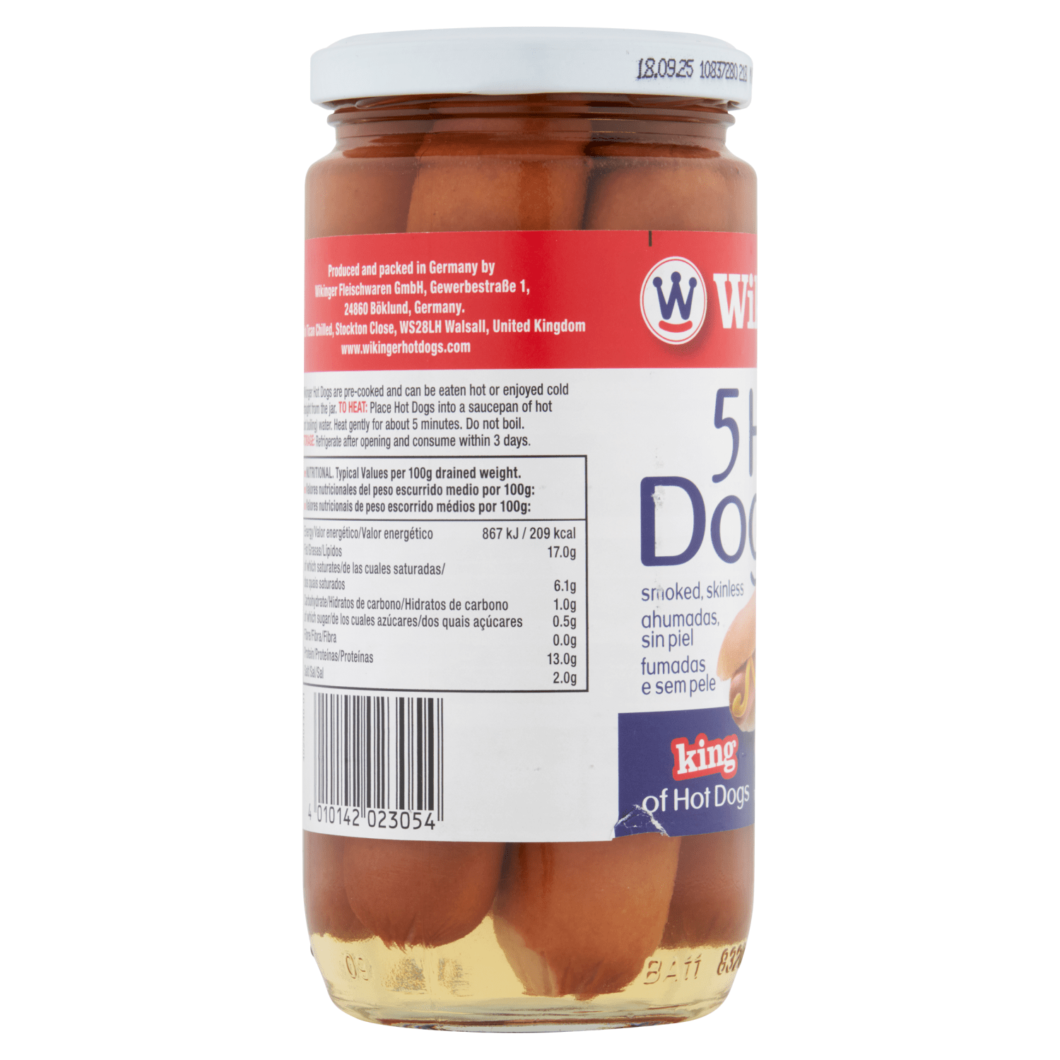 Wikinger 5 Hot Dogs 380g - UK Food & Drink - 4010142023054