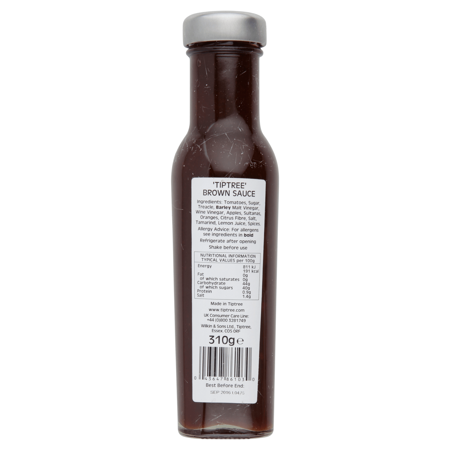 Wilkin & Sons Ltd Tiptree Brown Sauce 310g - UK Food & Drink - 43647861030
