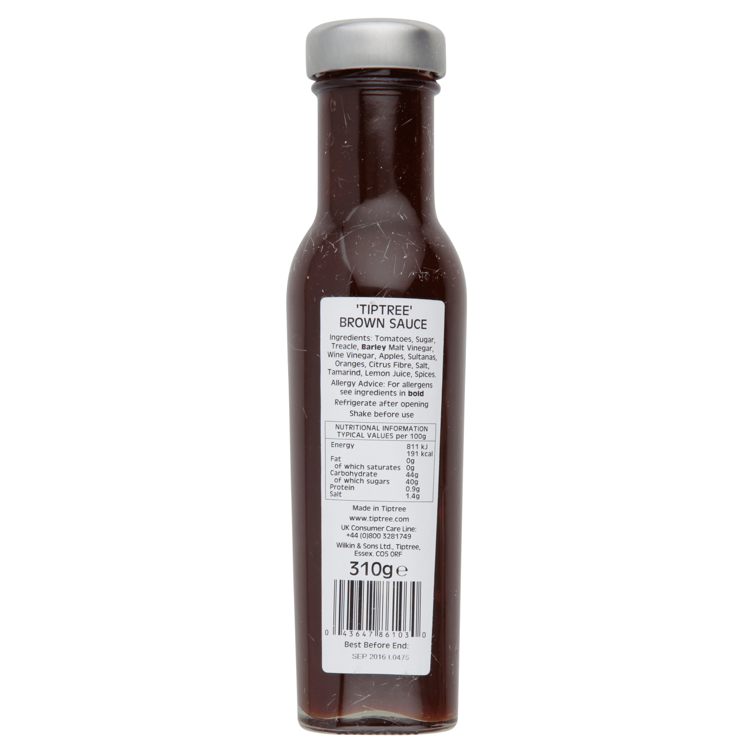 Wilkin & Sons Ltd Tiptree Brown Sauce 310g - UK Food & Drink - 43647861030