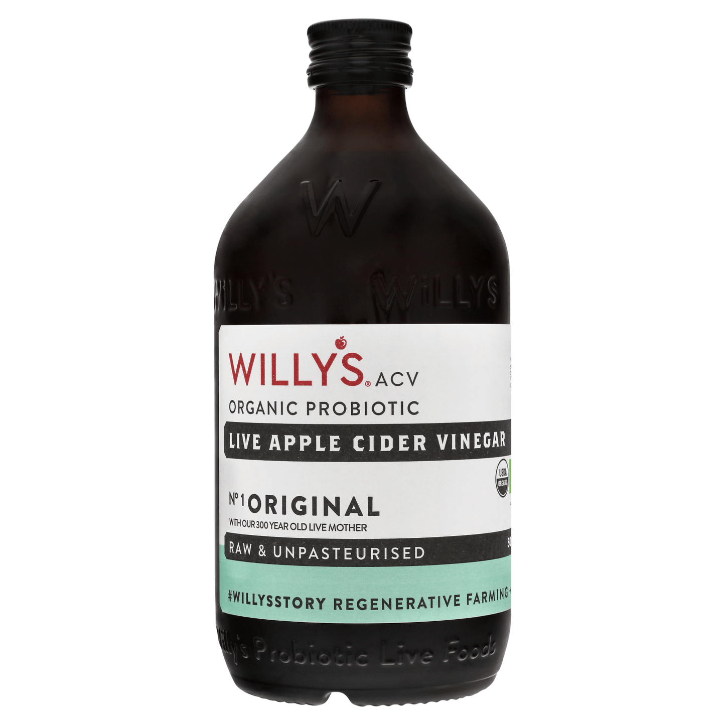 Willy's ACV No1 Original Live Apple Cider Vinegar 500ml - UK Food & Drink - 5060655701054