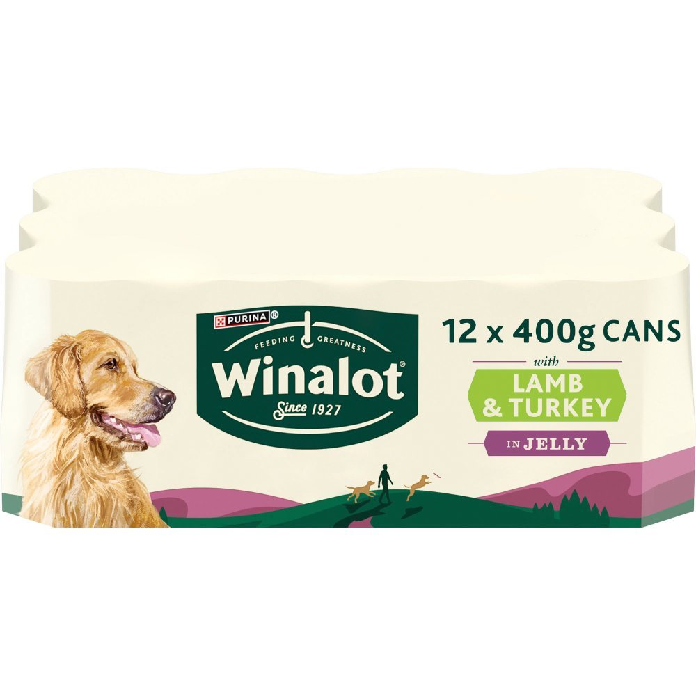 Winalot with Lamb & Turkey in Jelly 12 x 400g - UK Food & Drink - 8445291117570