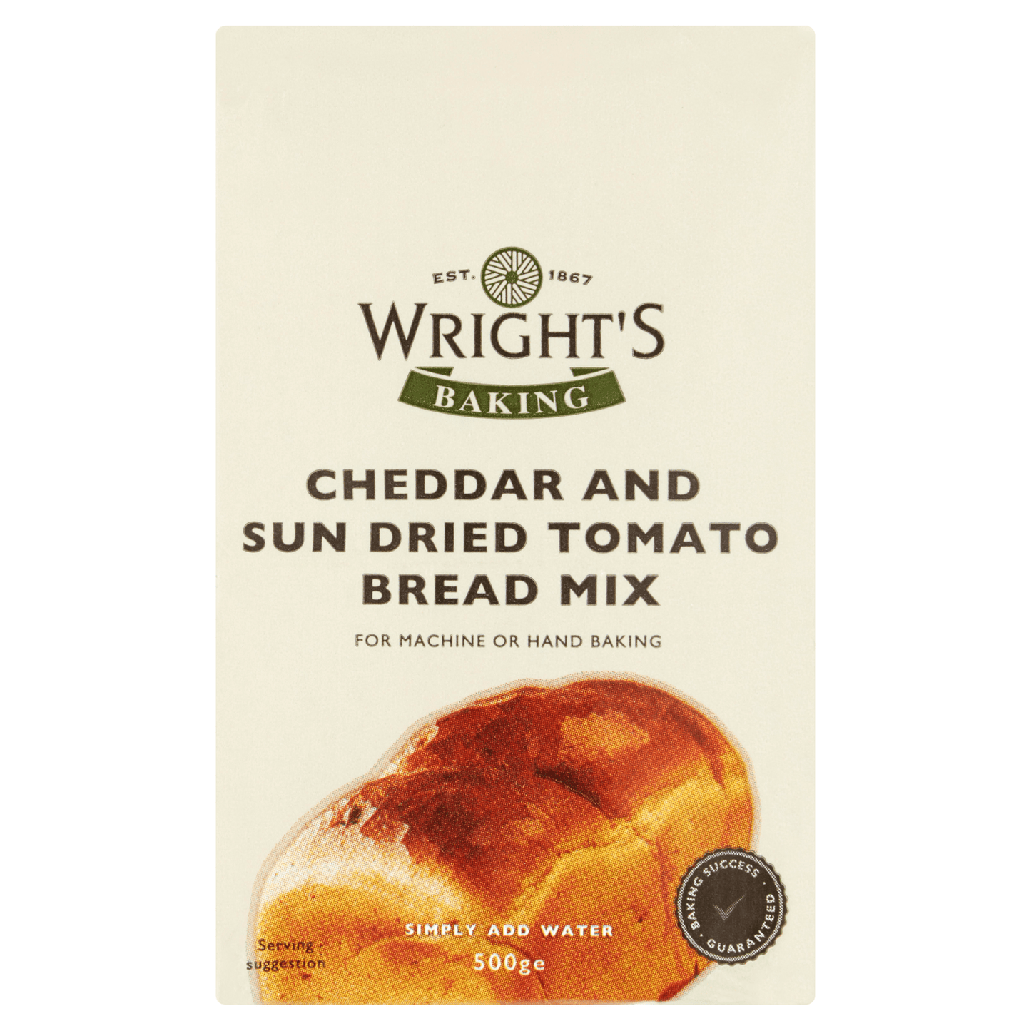 Wright's Baking Cheddar and Sun Dried Tomato Bread Mix 500g - UK Food & Drink - 5020387003147
