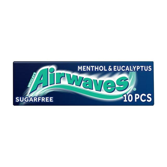 Wrigley's Airwaves Menthol & Eucalyptus Sugarfree Chewing Gum 14g - UK Food & Drink - 50173167