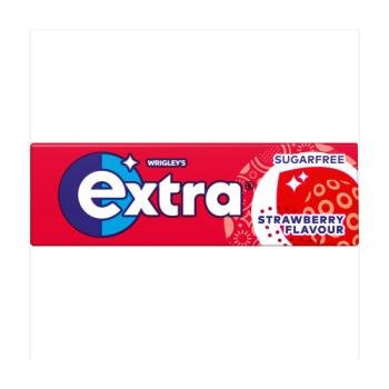 Wrigley's Extra 10 Pieces Strawberry Flavour Chewing Gum Sugar Free 14g - UK Food & Drink - 42112907
