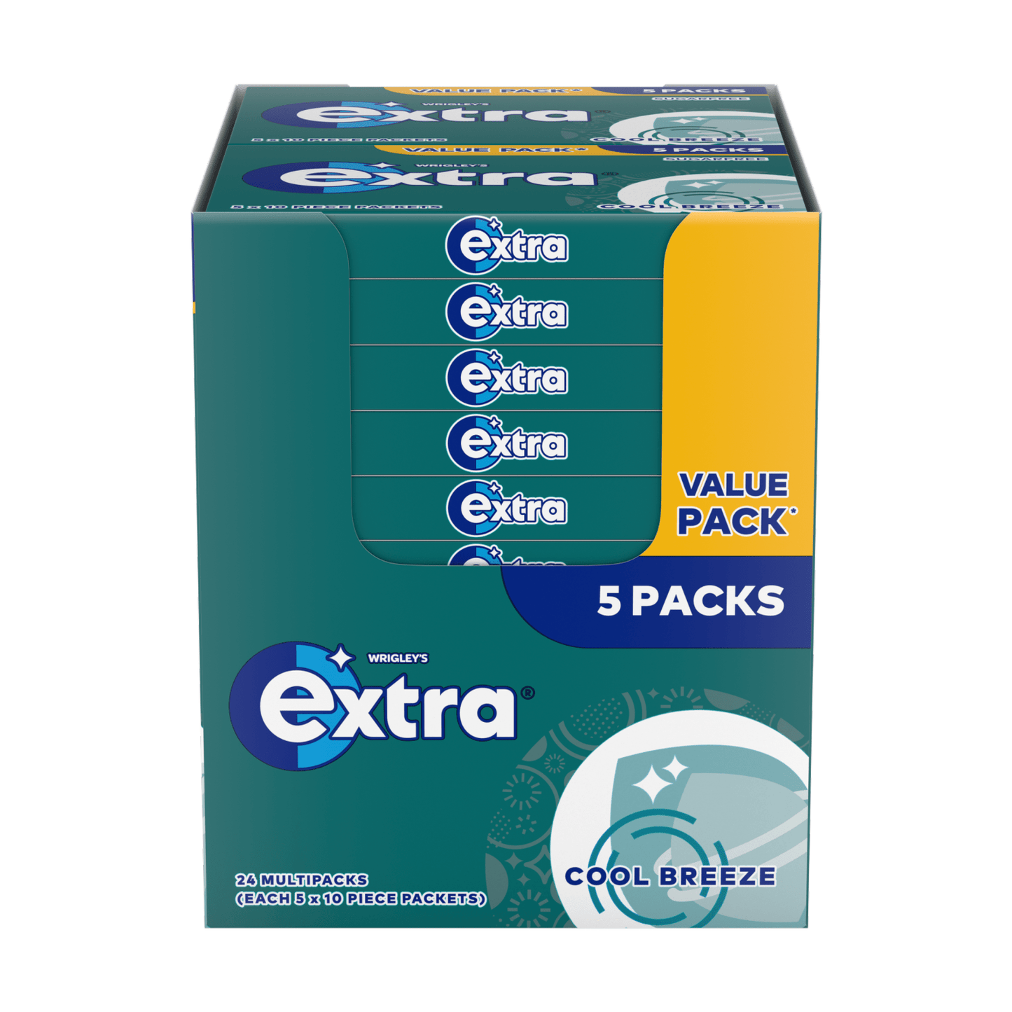 Wrigley's Extra Cool Breeze 5 x 14g (70g) - UK Food & Drink - 4009900549363