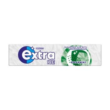 Wrigley's Extra Ice 10 Pieces Spearmint Chewing Gum Sugar Free 14g - UK Food & Drink - 42211488