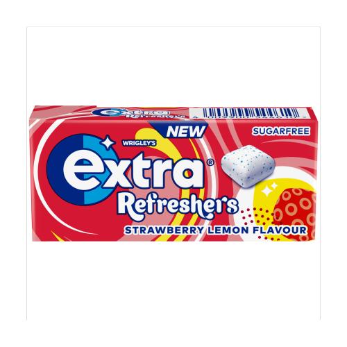 Wrigley's Extra Refresher's Strawberry Lemon Flavour 7 Pieces 15.6g - UK Food & Drink - 4009900544610