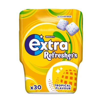 Wrigley's Extra Refreshers Tropical Flavour Sugarfree 30 Pieces 67g - UK Food & Drink - 4009900537308
