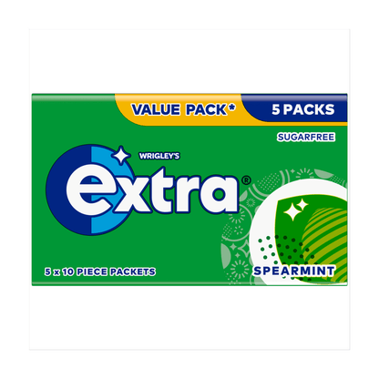 Wrigley's Extra Spearmint 5 x 14g (70g) - UK Food & Drink - 4009900549349