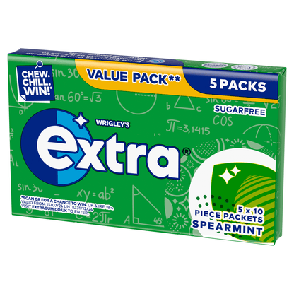 Wrigley's Extra Spearmint 5 x 14g (70g) - UK Food & Drink - 4009900549349