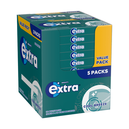 Wrigley's Extra Spearmint 5 x 14g (70g) - UK Food & Drink - 4009900549349