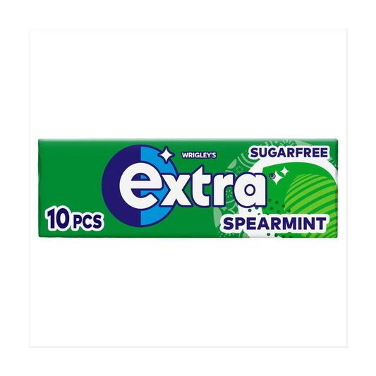 Wrigley's Extra Spearmint Chewing Gum Sugar Free 10 Pieces 14g - UK Food & Drink - 50173686