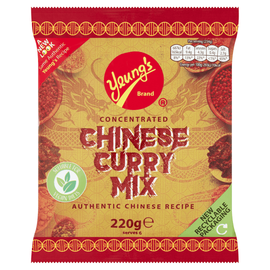 Yeung's Concentrated Chinese Curry Mix 220g - UK Food & Drink - 5022414002208
