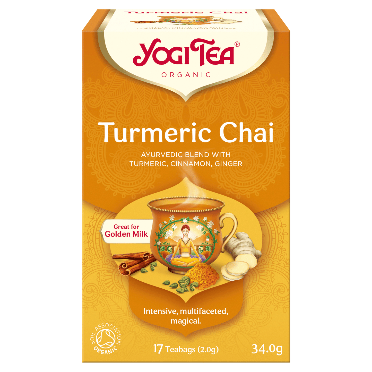 Yogi Tea Organic Turmeric Chai 17 Teabags 34.0g - UK Food & Drink - 4012824404168
