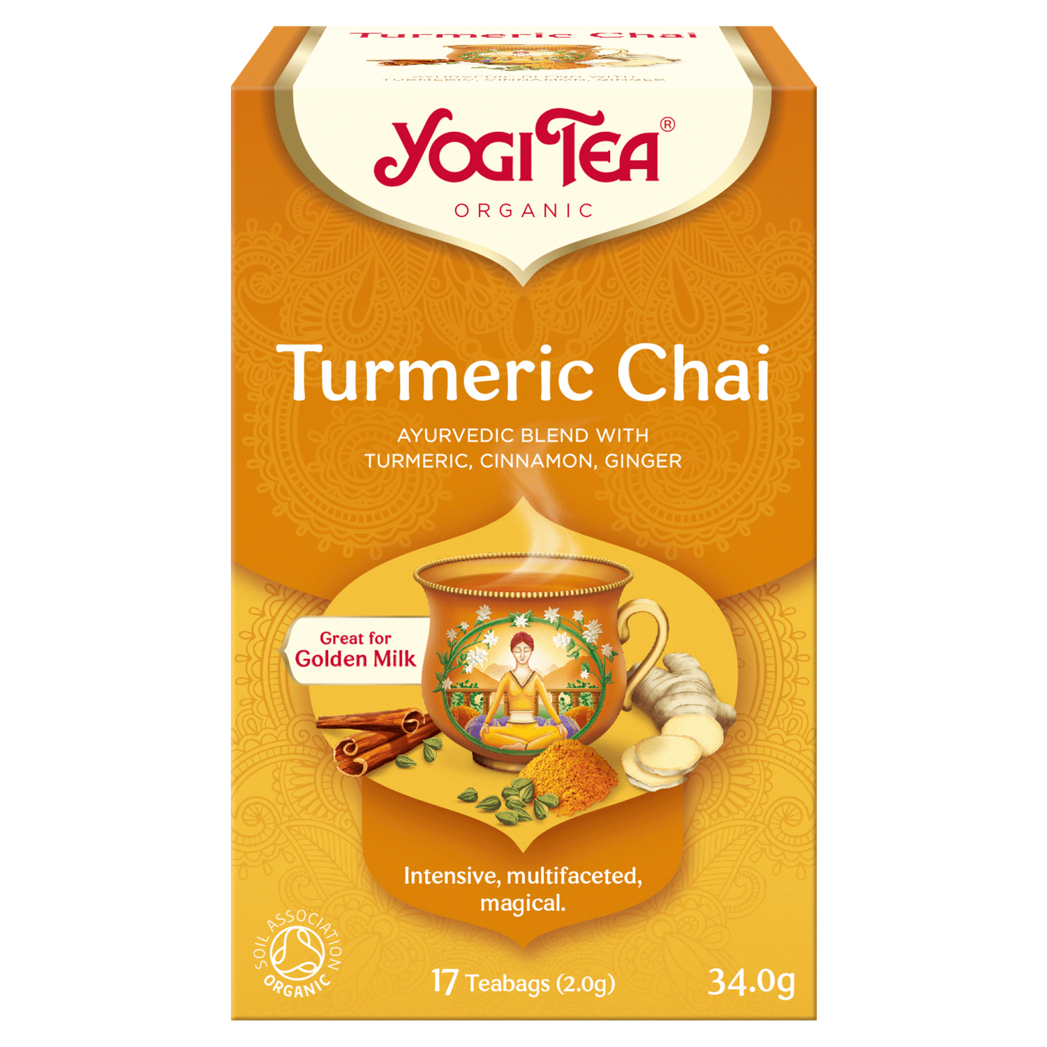 Yogi Tea Organic Turmeric Chai 17 Teabags 34.0g - UK Food & Drink - 4012824404168