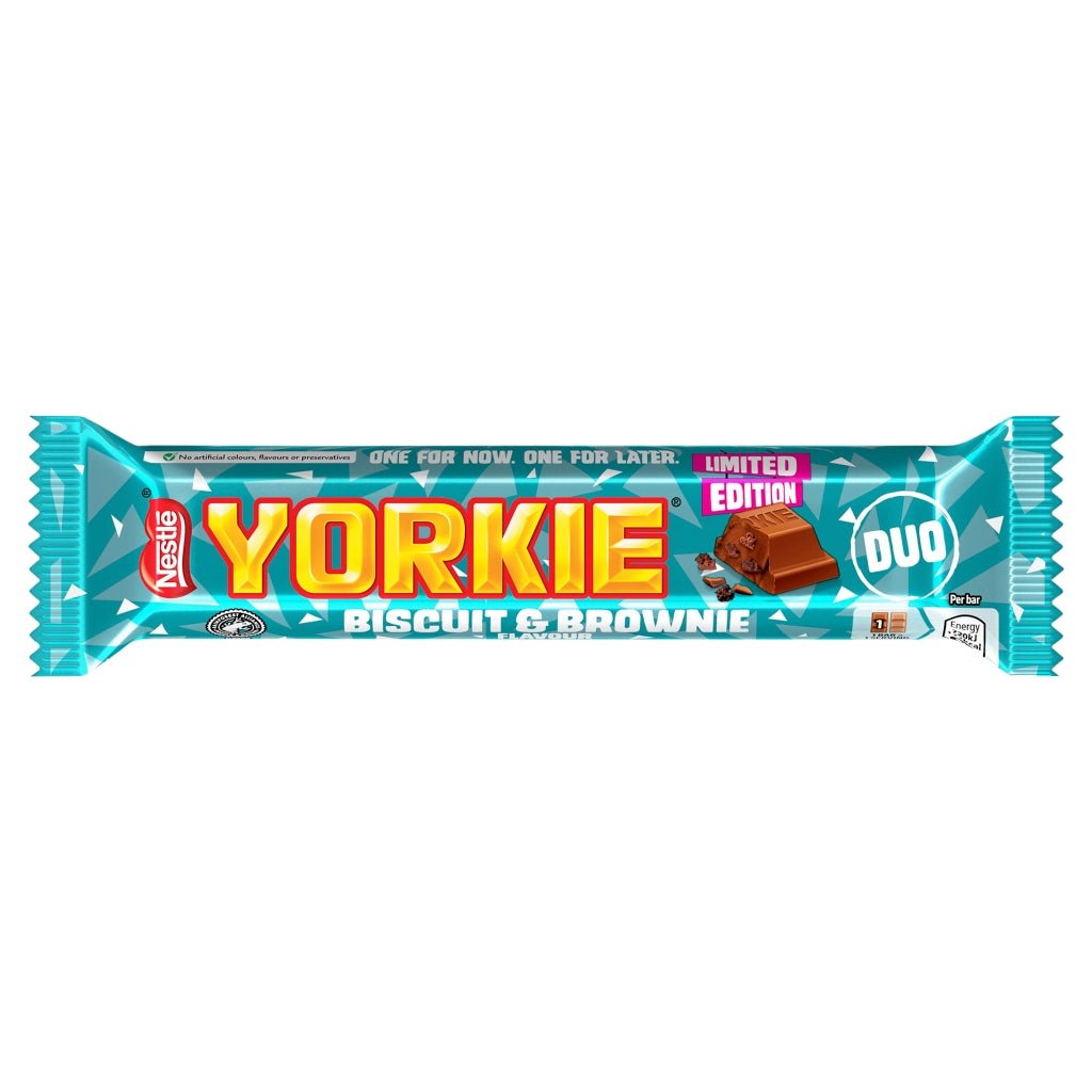 Yorkie Brownie Duo Bar - UK Food & Drink - 8445291384941