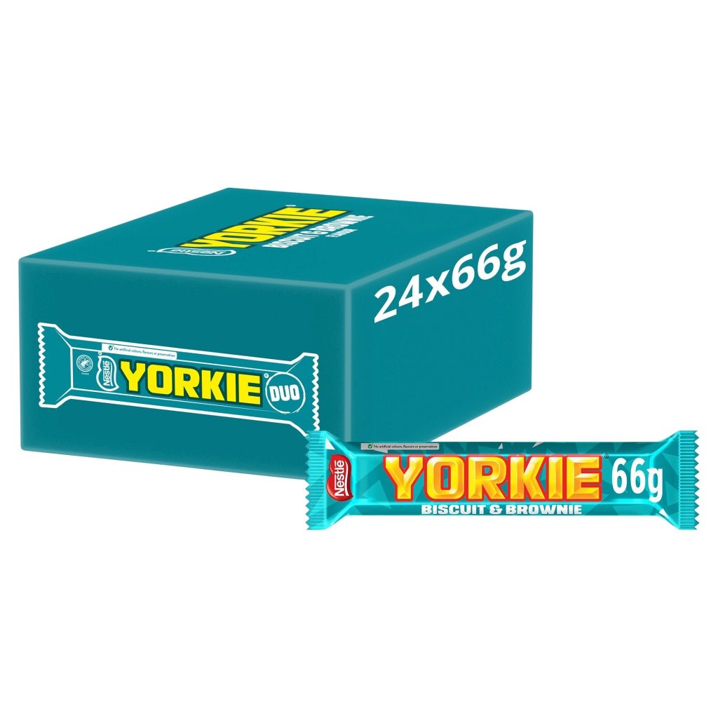 Yorkie Brownie Duo Bar - UK Food & Drink - 8445291384941