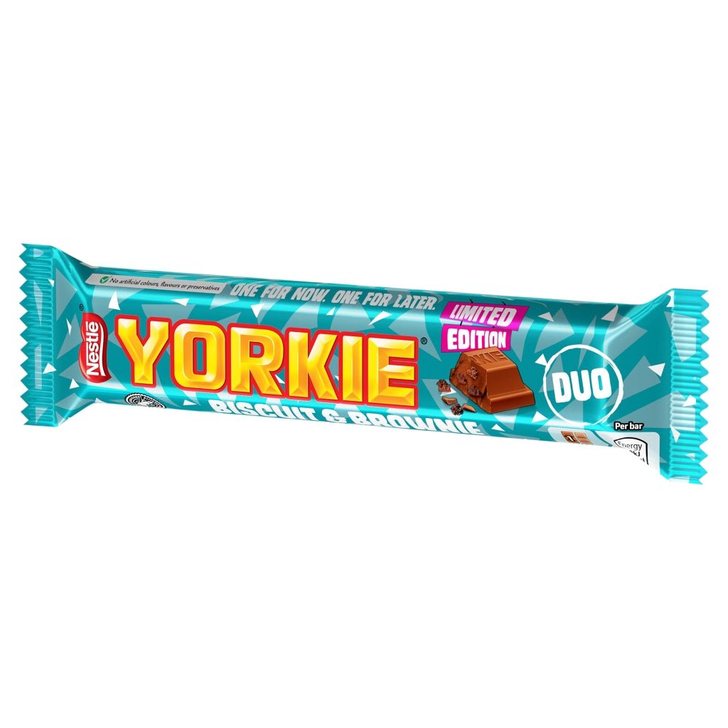 Yorkie Brownie Duo Bar - UK Food & Drink - 8445291384941