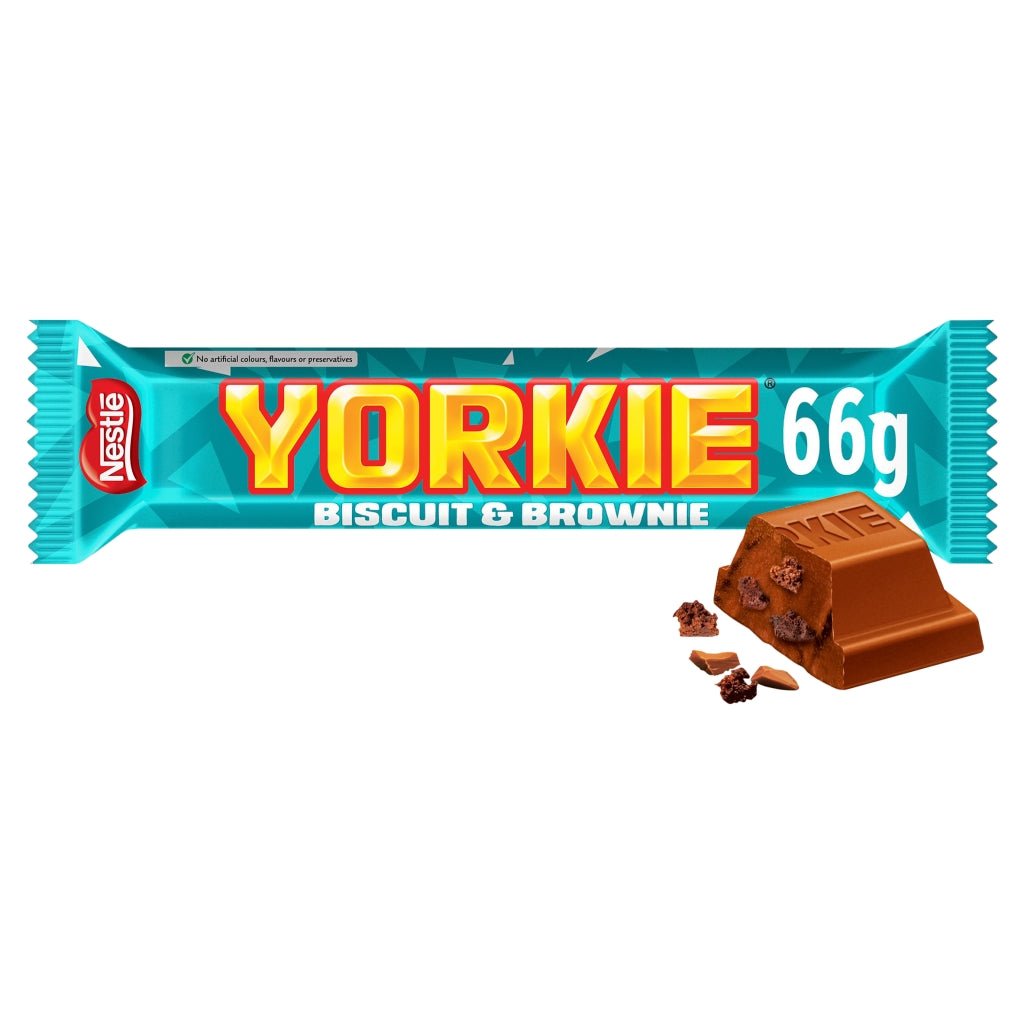 Yorkie Brownie Duo Bar - UK Food & Drink - 8445291384941