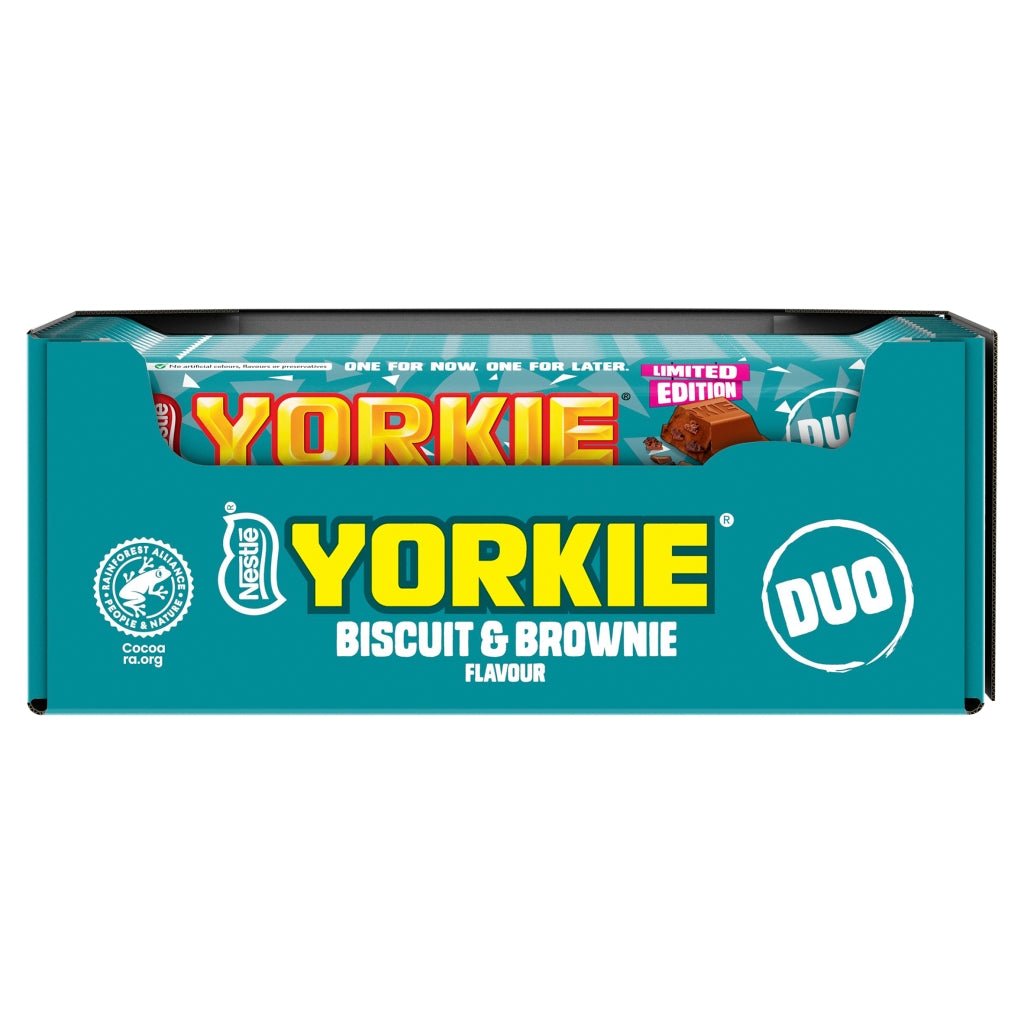 Yorkie Brownie Duo Bar - UK Food & Drink - 8445291384941