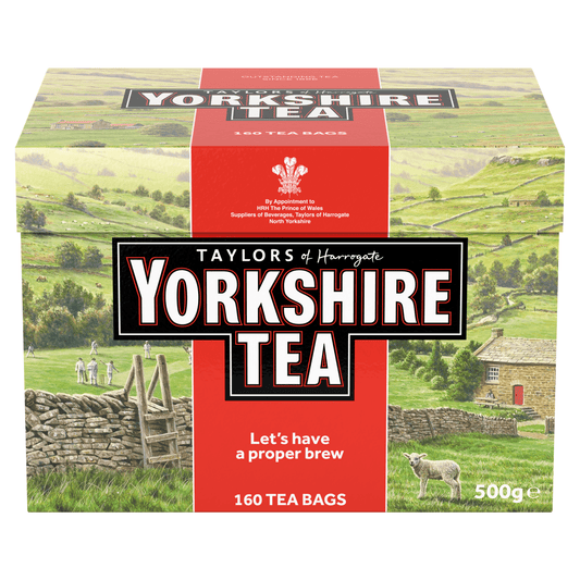 Yorkshire Tea 160 Tea Bags 500g - UK Food & Drink - 5010357112085