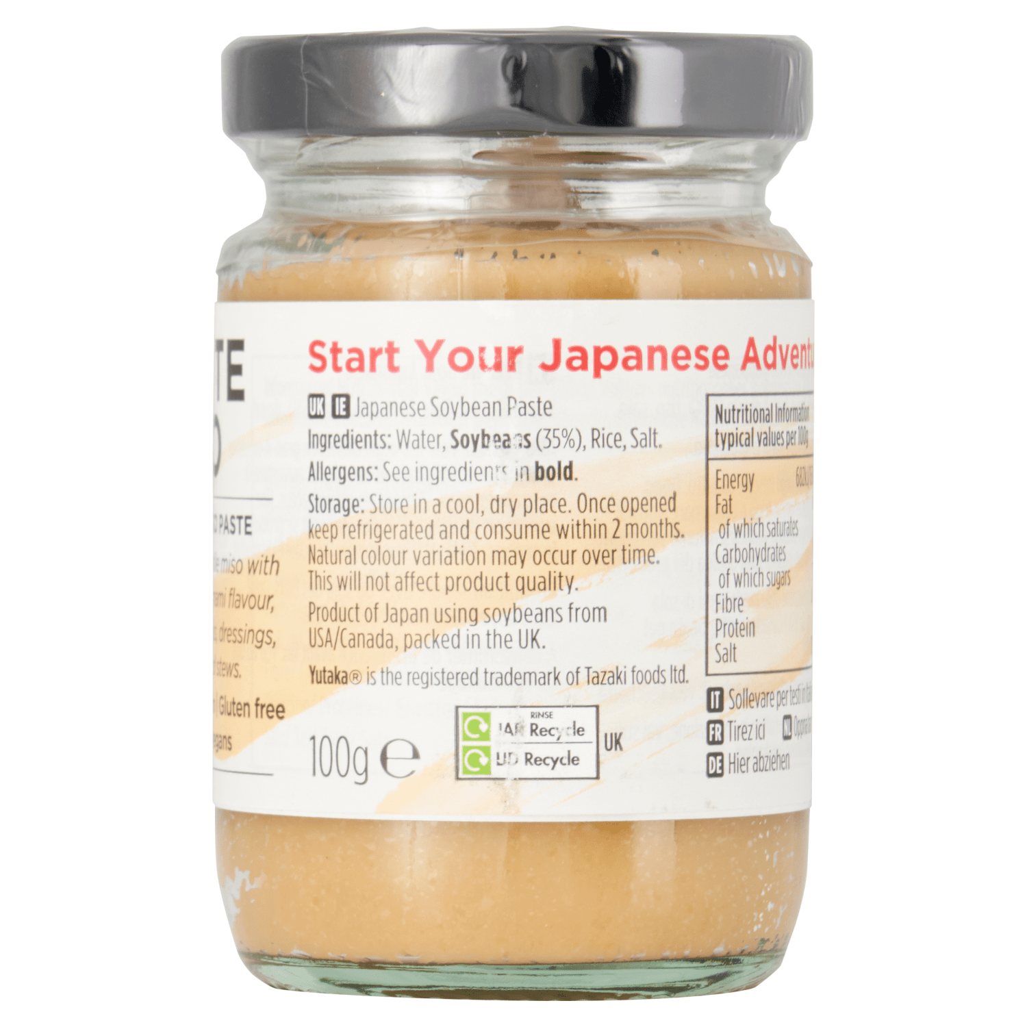 Yutaka White Miso 100g - UK Food & Drink - 5014276701139