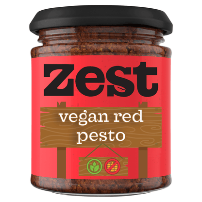 Zest Vegan Red Pesto 165g - UK Food & Drink - 5010338103590