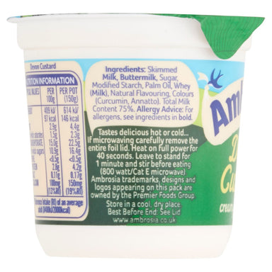 Ambrosia Custard Original Pot - Intamarque - Wholesale 0000096169001