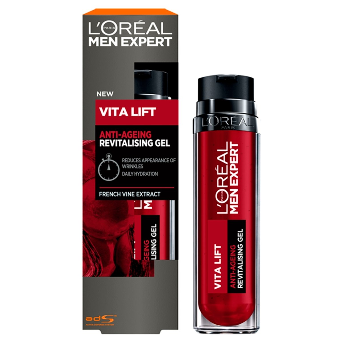 L'Oreal Men Expert Vitalift Anti-Ageing Revitalising Gel 50ml - Intamarque 3600523581306