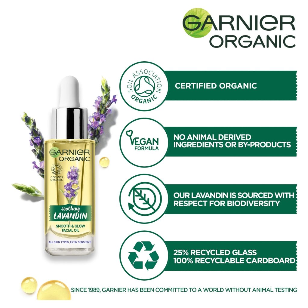 Garnier Organic Lavandin Facial Oil 30Ml - Intamarque 3600542183857