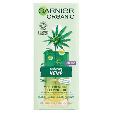 Garnier Organic Restoring Hemp Sleep Oil 30Ml - Intamarque 3600542361385