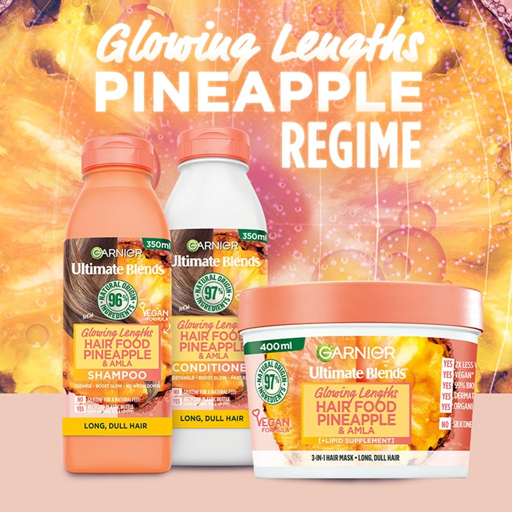 Garnier Ultimate Blends Hair Food Pineapple Conditioner 350Ml (Long, Dull Hair) - Intamarque - Wholesale 3600542486620