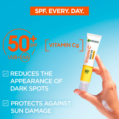 Garnier Vitamin C DAILY UV Invisible SPF50+ 40ml - Intamarque - Wholesale 3600542572989