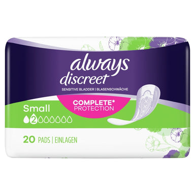 Always Discreet 20s Sensitive Bladder Control Small Pads - Intamarque 4015400629245