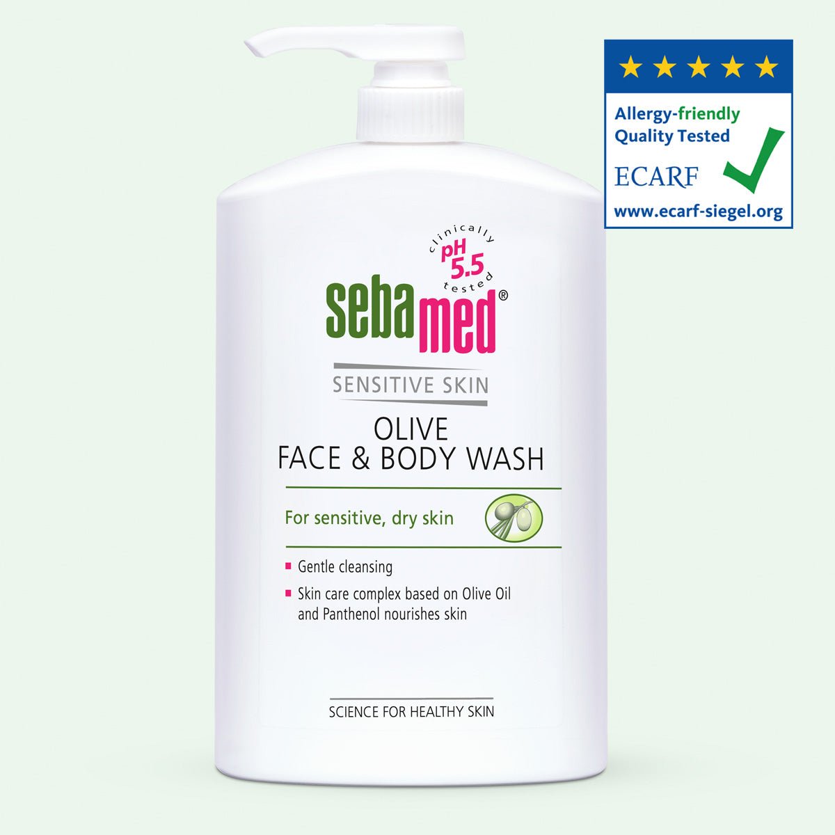 Sebamed Olive Liquid Face & Body Wash 1L - Intamarque - Wholesale 4103040043702