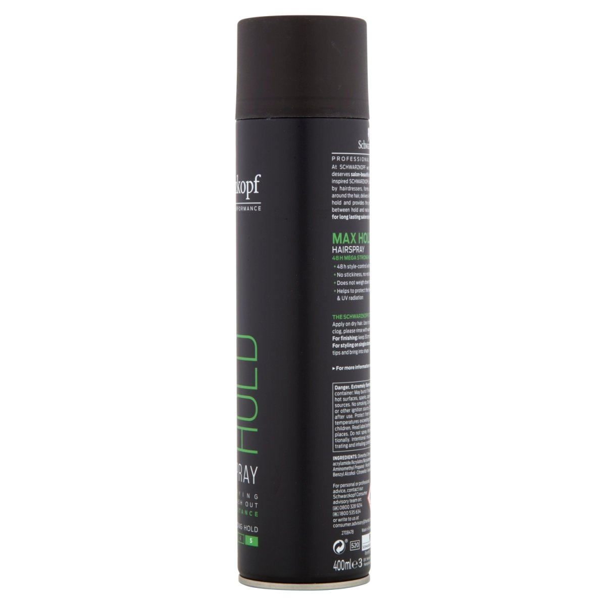 Schwarzkopf Max Hold Hairspray 400ml - Intamarque 5012583210122