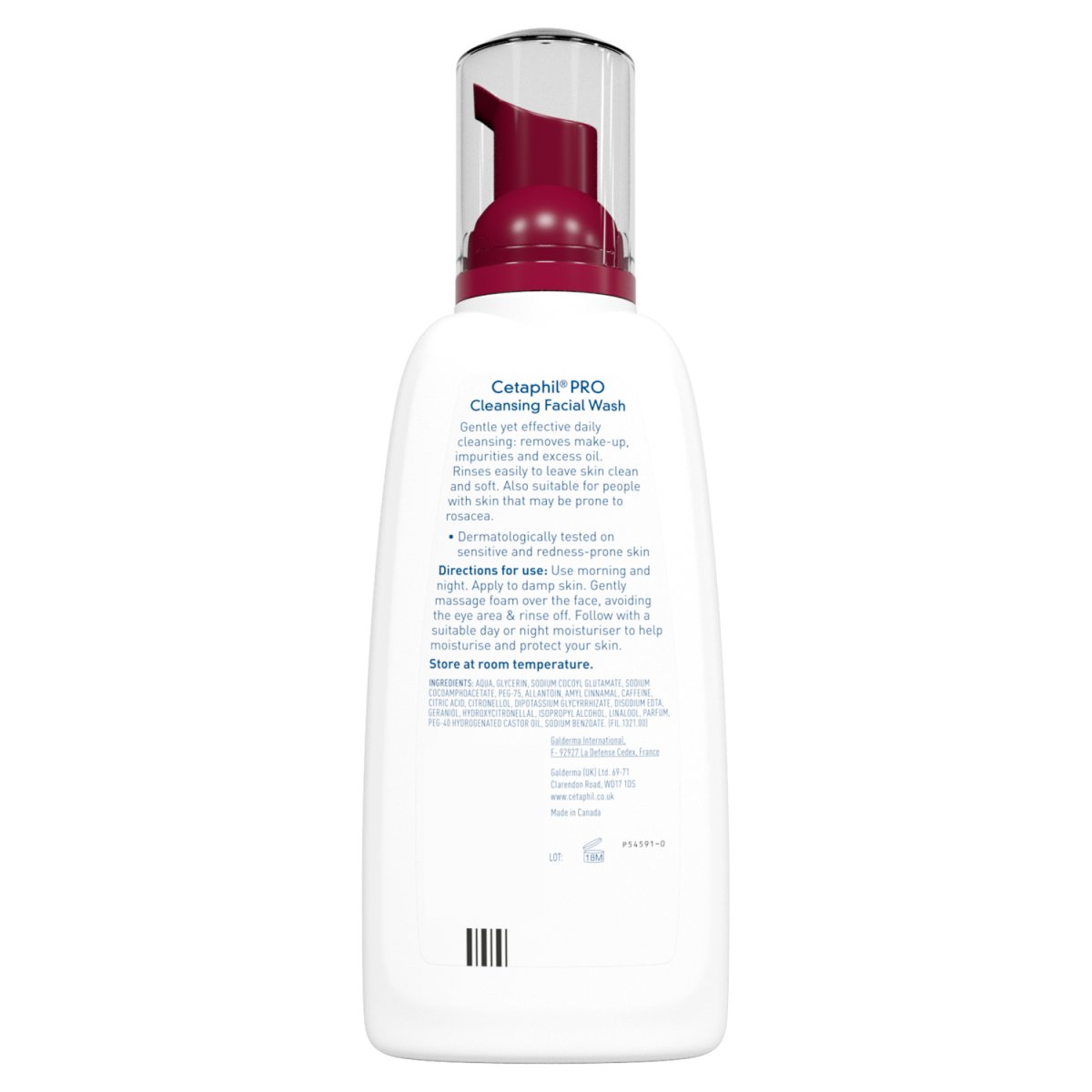 Cetaphil Pro Sensitive Red Face Wash - Intamarque - Wholesale 5020465201816